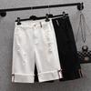 DIMANAF 2026 Lente Zomer Grote Maten Damesrokken Elastische Taille Oversized Dames Rokken Shorts Denim Katoen Effen