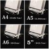 1pc Photo Frame Acrylic Table Card Stand Certificates Authorization Cards