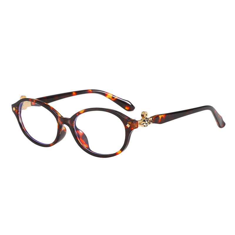 Anti-Blue Light Glasses High Quality Oval Eyewear Women Men Fashion Luxury Eyeglasses Blue Light Blocking Lady Man Eyeglasses