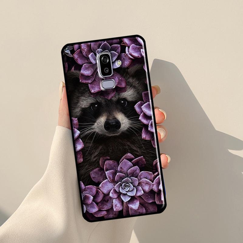Raccoon Case For Samsung Galaxy J1 J3 J7 J5 2016 A3 A5 2017 J8 A7 A9 J4 J6 A6 A8 Plus 2018 Cover