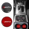 2pcs Carbon Fiber Car Decoration Coaster Universal Car Cup Holder Pad Car Water Cup Slot Non-Slip Mat Auto Interior Accessories