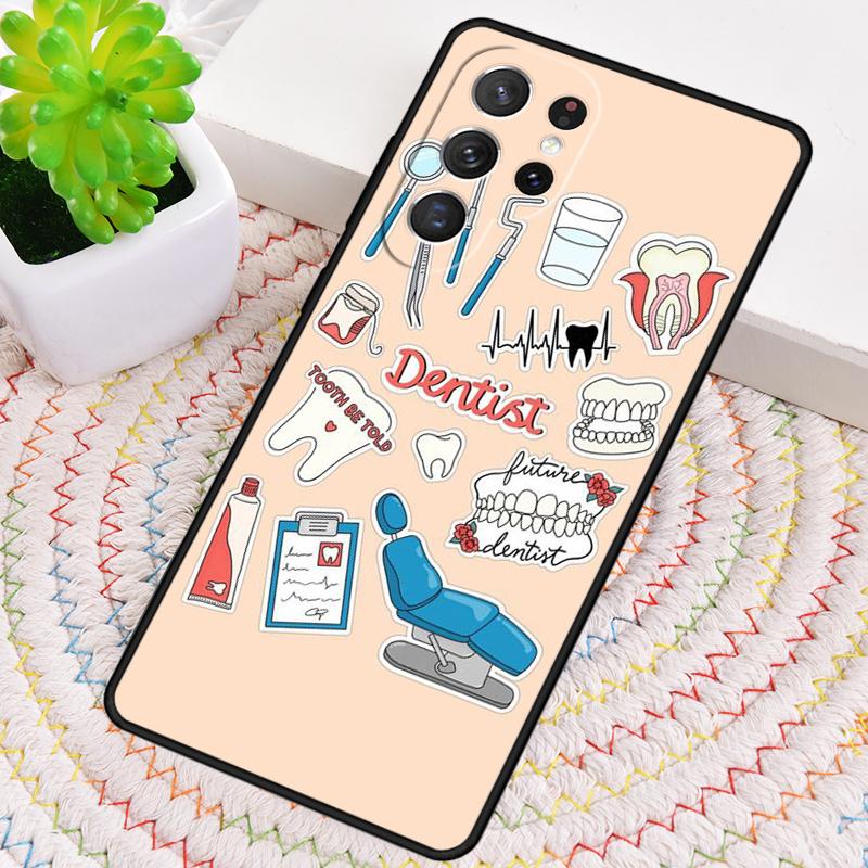 Dentist Dental Tooth Nurse Funda Phone Case for Samsung Galaxy note 10 pro S26 Ultra S23 S24 FE S25 S21 S22 PLUS shockproof Cove