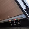 4pcs Universal Airline Rails Metal Hooks Heavy Duty Cargo Securing Accessories for Motorhomes Trucks Transportation