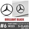 Car Original Rear Label Badge Sticker Decoration Tail Logo Replacement Accessory For Mercedes-Benz W223 S500 S580 2021 2022 2023 JQRST1