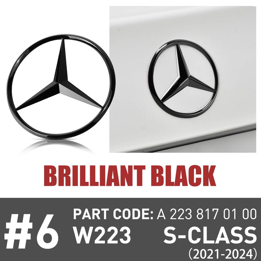

Car Original Rear Label Badge Sticker Decoration Tail Logo Replacement Accessory For Mercedes-Benz W223 S500 S580 2021 2022 2023