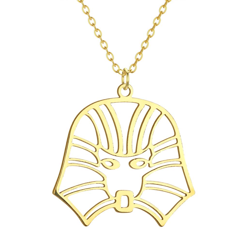 Kinitial Raindrop Cloud Whale Ghost Hand Flower Horse Meditation Moon Stainless Steel Pendant Necklace For Women Jewelry Gift