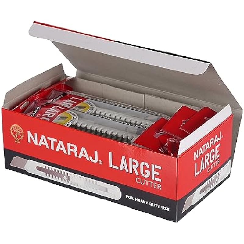 Nataraj Big/Large Cutter - Pack of 10 0 белый