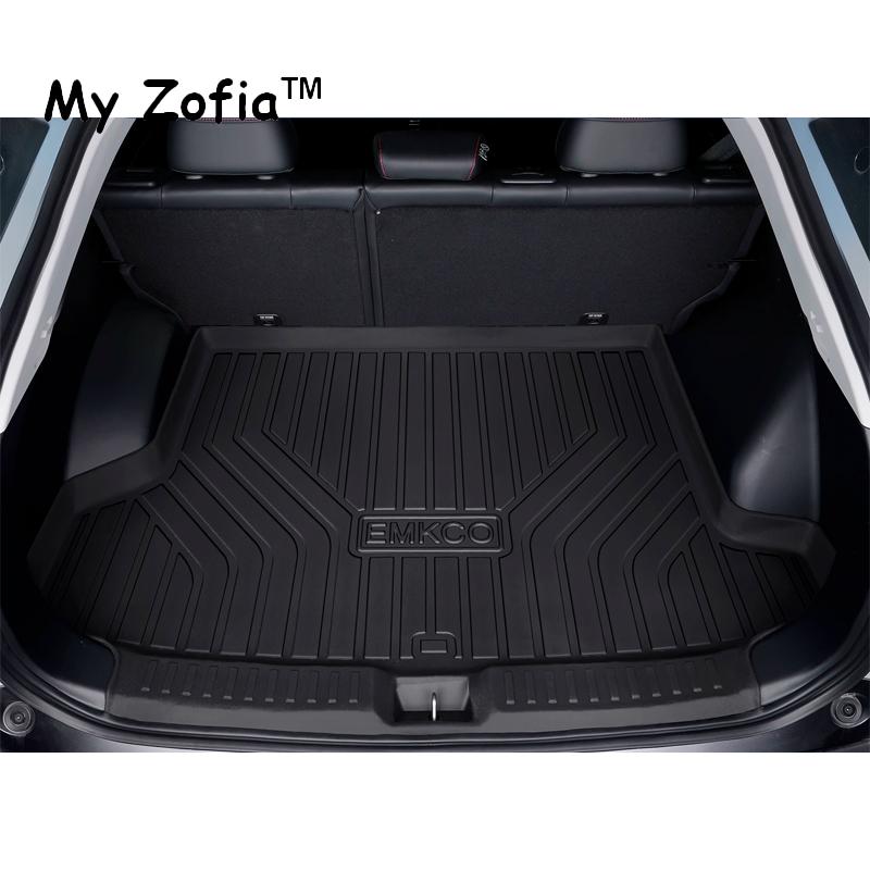 For GAC Trumpchi EMKOO 2022 2023 2024 2025 Car Rear Trunk Cargo TPE Trunk Mat Floor Tray Rear Seat Backrest Pad Auto Accessories