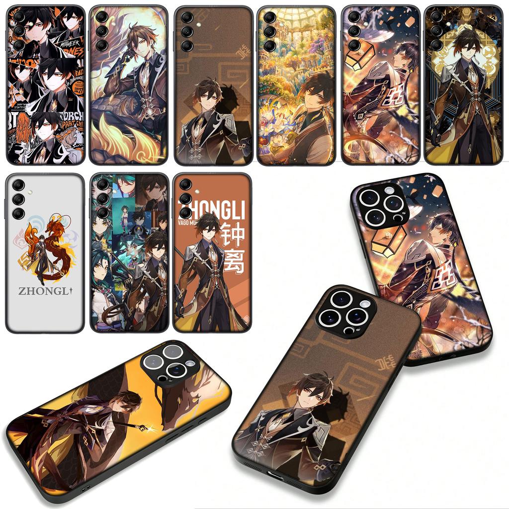 Genshin Impact ZhongLi Zhong Li Case for Motorola Moto G04 G13 G14 G22 G23 G20 G32 G34 G35 G64 G82 G84 G53 G60 G72 E14 E15 E13