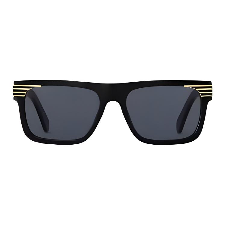 

Louis Vuitton Full Frame Design Square Acetate Metal Square Sunglasses Men sunglasses Black Z2910U F,Black