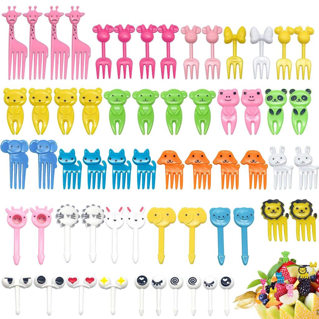 Mickey & Animal Paradise Cute Mini Bento Decoration Picks & Fruit Forks Set