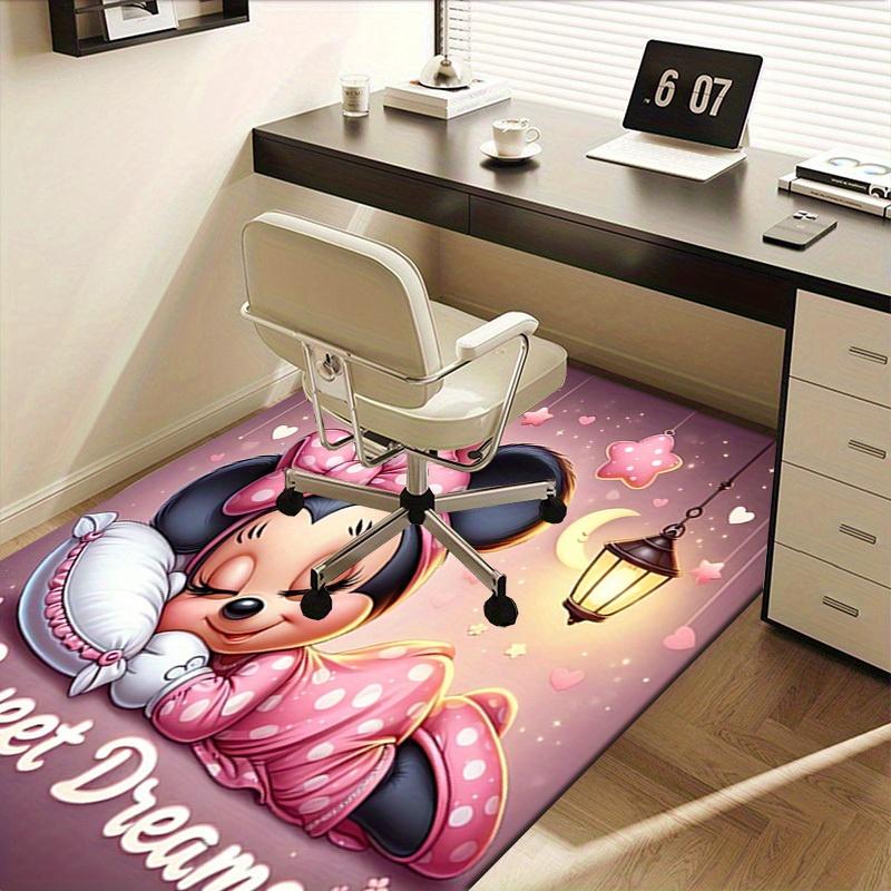 1pcMinnie Mouse Sleeping Sweet Dreams Office Carpet, Under Chair Rug, Gift for, Home Decor, Decoration, Soft and Comfortable Floor Mat