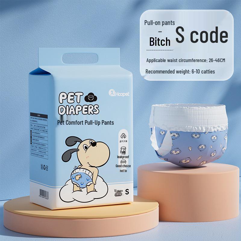 Female Dog Physiological Pull-Up Pants and Male Dog Diapers - Pet Sanitary Napkins for Menstrual Care.