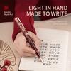 LT Hongdian N8S Red Maple Pen Season Limited High-grade Retro Light Acrylic Resin Fountain Pen