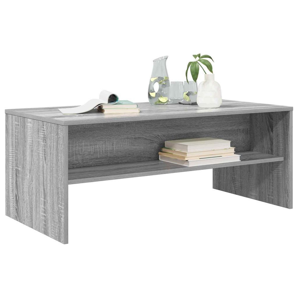 Coffee Table Grey Sonoma 100 x 50 x 40 cm Particleboard