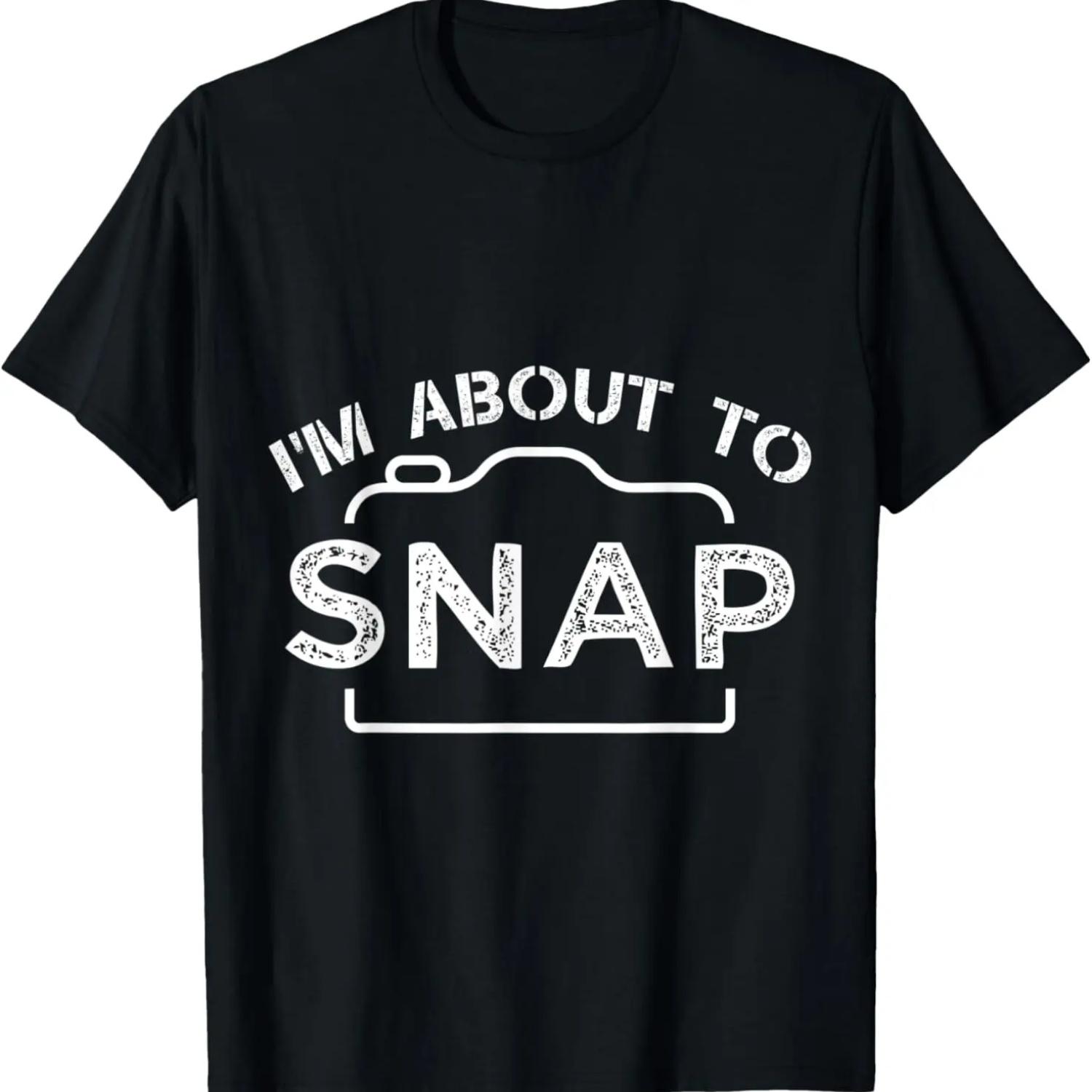 Camera Buff - Shutter To Think - Photographer Gift T-Shirt S