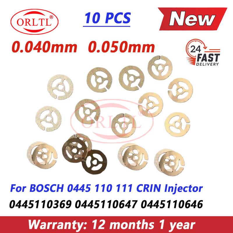 10PCS Diesel Injector Residual Air Gap Adjust Shim 0.040 0.050mm 0445110646 0445110369 0445110647 03L130277Q Washer 110 111