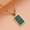 New Arrivals Autumn/Winter Seiko Inlaid Necklace Titanium Steel Electroplated Gold Inlaid Shell Sweater Chain