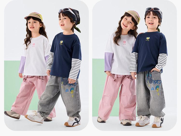 2026 Spring Girls' Wide-Leg Cargo Pants - New Arrival by Dudu Home