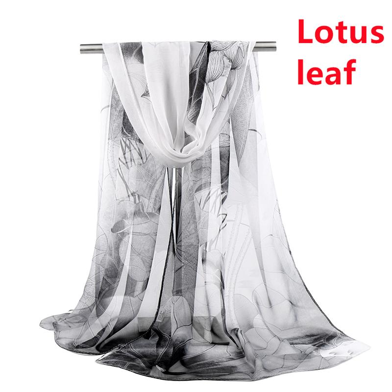150*50cm Women Spring Premium Georgette Hijab New Floral Printed Scarf Long Shawl Beautiful Flower Pareos Beach Sunscreen Shawl