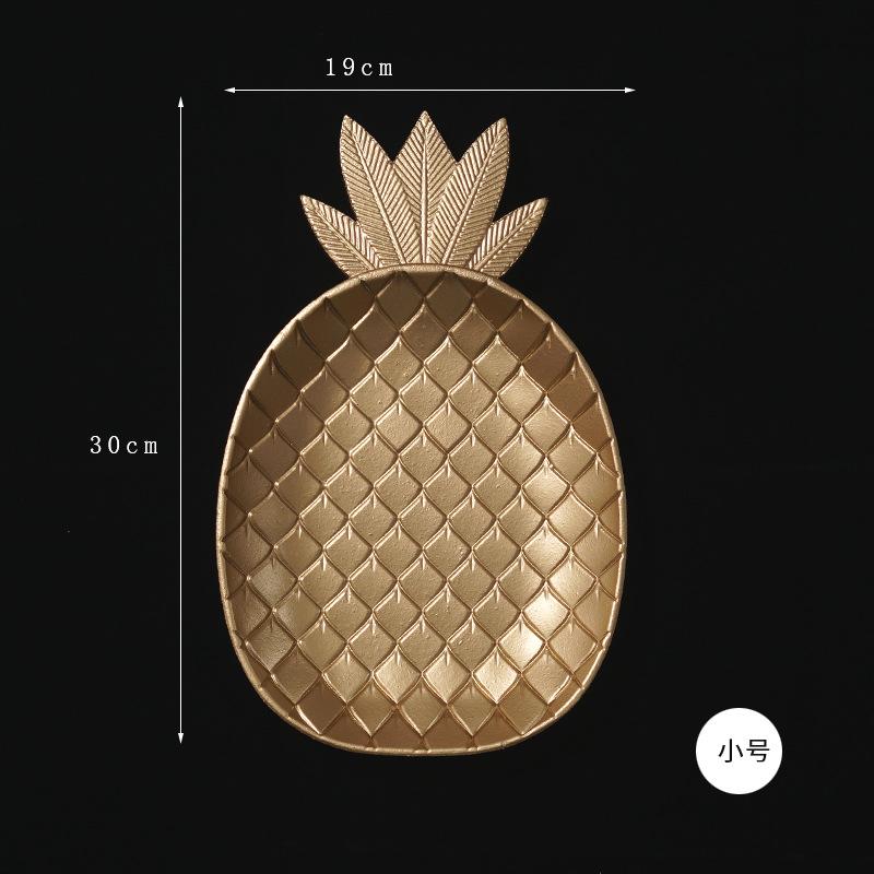 INS Simple Nordic Snack Candy Tray Living Room Home Dining Table Storage Tray Creative Gold Tray Decorative Ornament