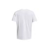 Under Armour Letter Logo Print Pullover Short Sleeve T-Shirt Men Tops White 1382904-100
