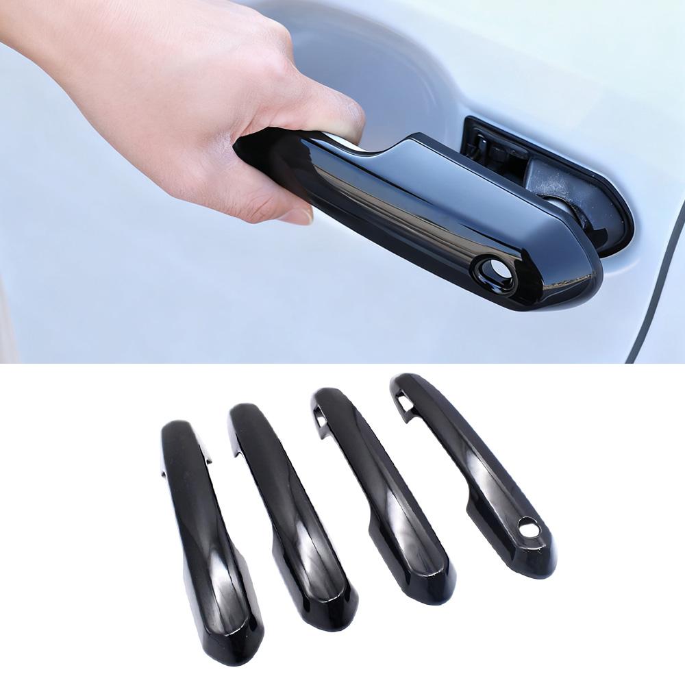 Nero Lucido Per Toyota Rav 4 2019-2025 Con (2 Serrature Intelligenti) Maniglia della Porta Guscio Decorativo Copertura Protettiva Finiture Accessori