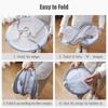 2 Layers Mesh Clothes Hanging Dryer Collapsible Sweater Hanging Drying Rack 2 Tier Foldable Mesh Basket Dryer Net