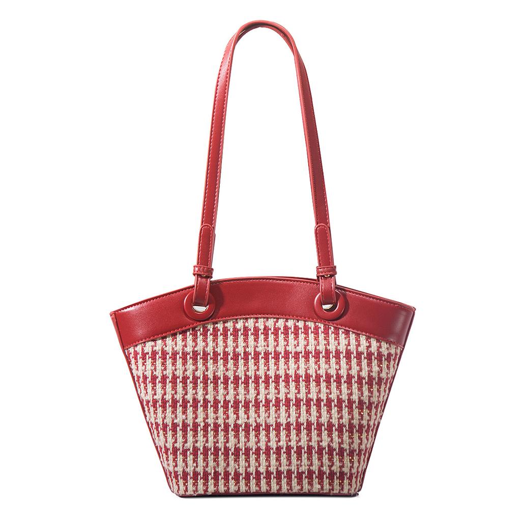 2024 Summer New Niche Single-Shoulder Underarm Bag, Fashionable Commuting Bridal Wedding Handbag, Portable Basket Bag