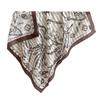 Autumn and winter new faux silk wool scarf, high-end chain large square scarf, fashionable versatile skin-friendly velvet feel shawl for women