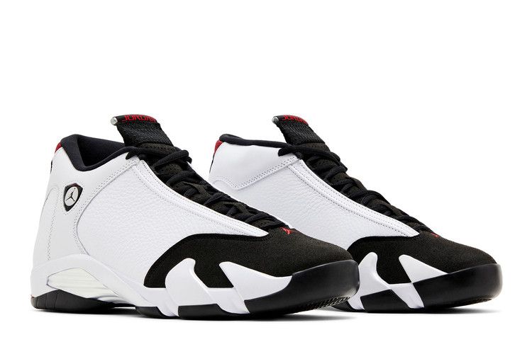 Men's Sneakers Jordan 14 Retro Black Toe (2024) White/Varsity Red/Black/Metallic Silver