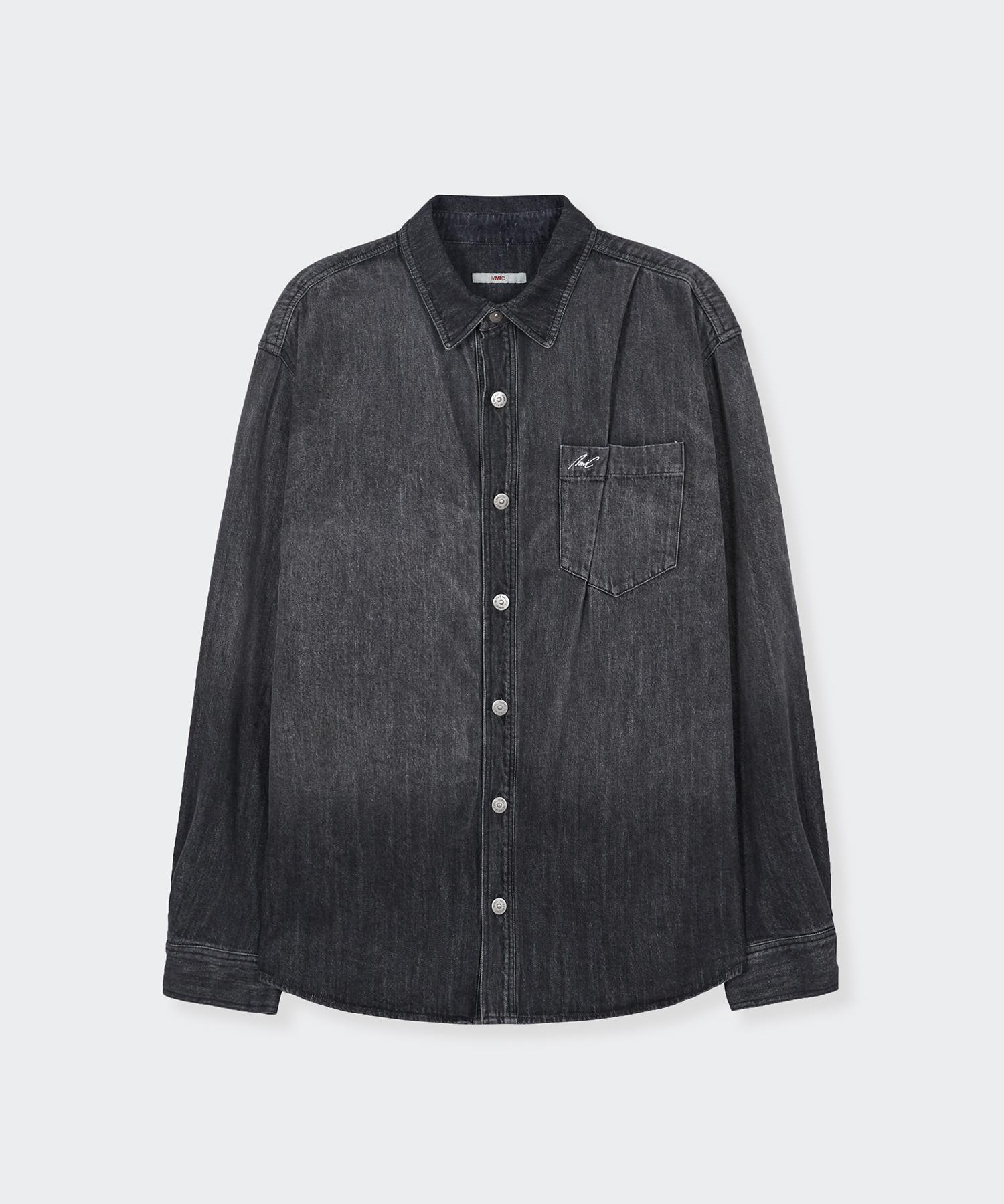 Mmic Picking Shirt Washed Black S