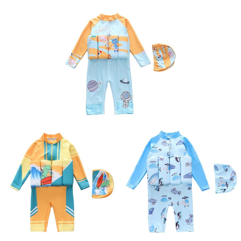 Kinder Haifisch Cartoon Schwimmweste aus Polyester für Schwimmen und Wassersport
