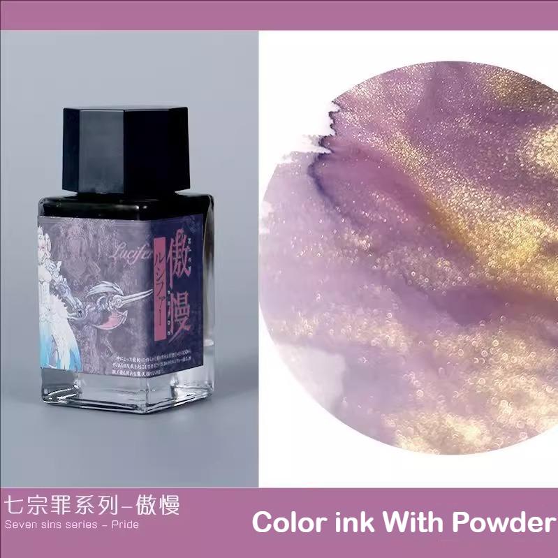 JINCHEN 18ml 37 Colors Sheen Fountain Pen Ink Gradient Color For Glass Dip Pen Non-Carbon Stationery Art School Supplies