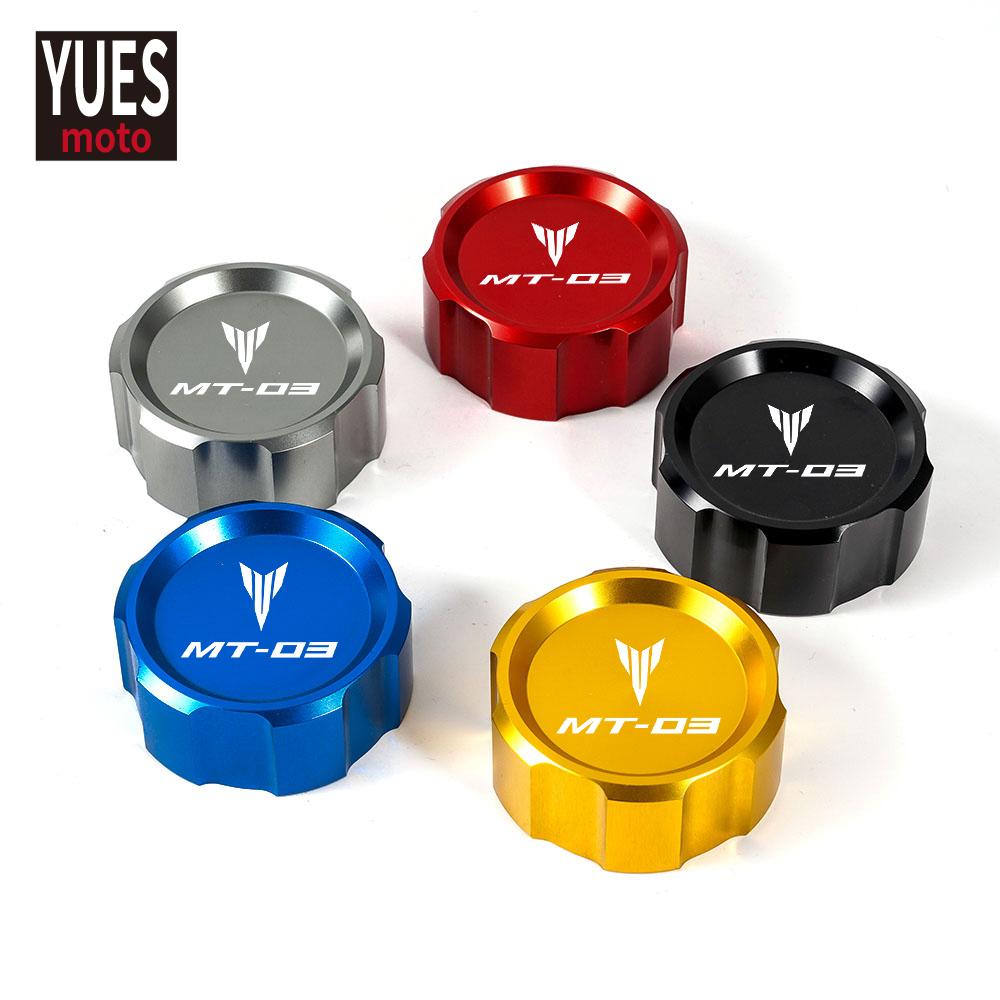 Motorcycle Accessories Front & Rear Brake Fluid Cylinder Master Reservoir Cover Cap For Yamaha MT03 MT 03 2018