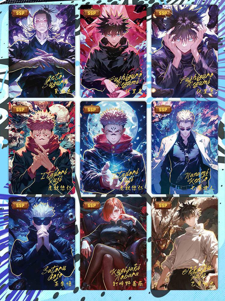 Jujutsu Kaisen Karte Deluxe Edition Volle Dicke Karte Selten Gojo Satoru Fushiguro Megumi Anime Spiel Sammelkarten Spielzeug Geschenke