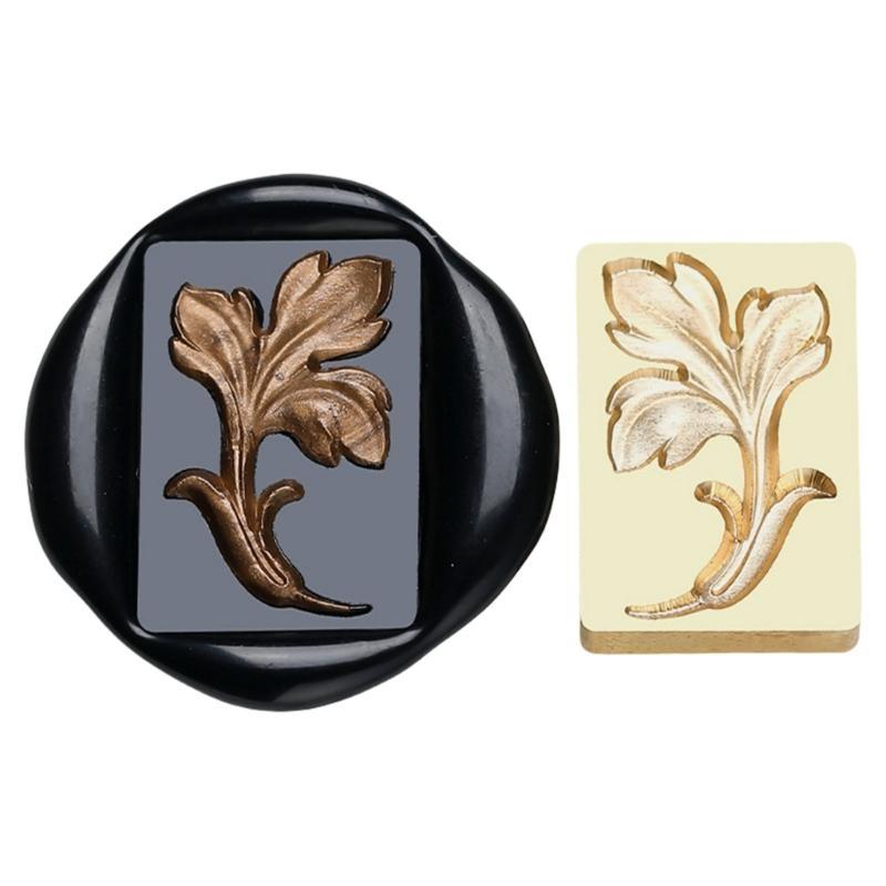 652F Восковая печать с изображением травы, восковая печать с изображением цветка для изготовления открыток, декора