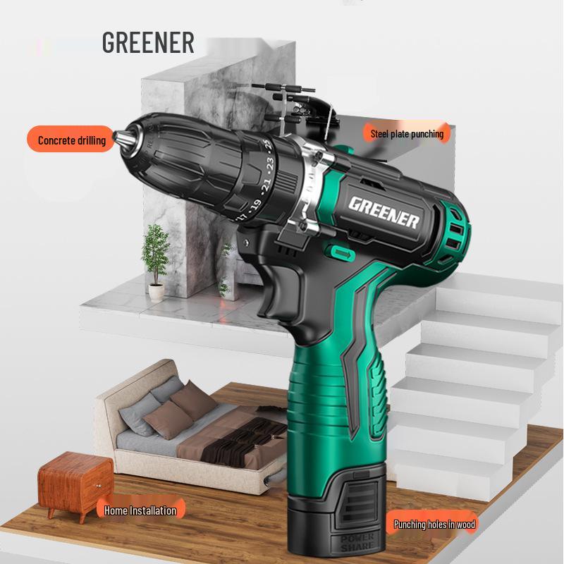 Green Forest High-Power Brushless Lithium Battery Impact Drill