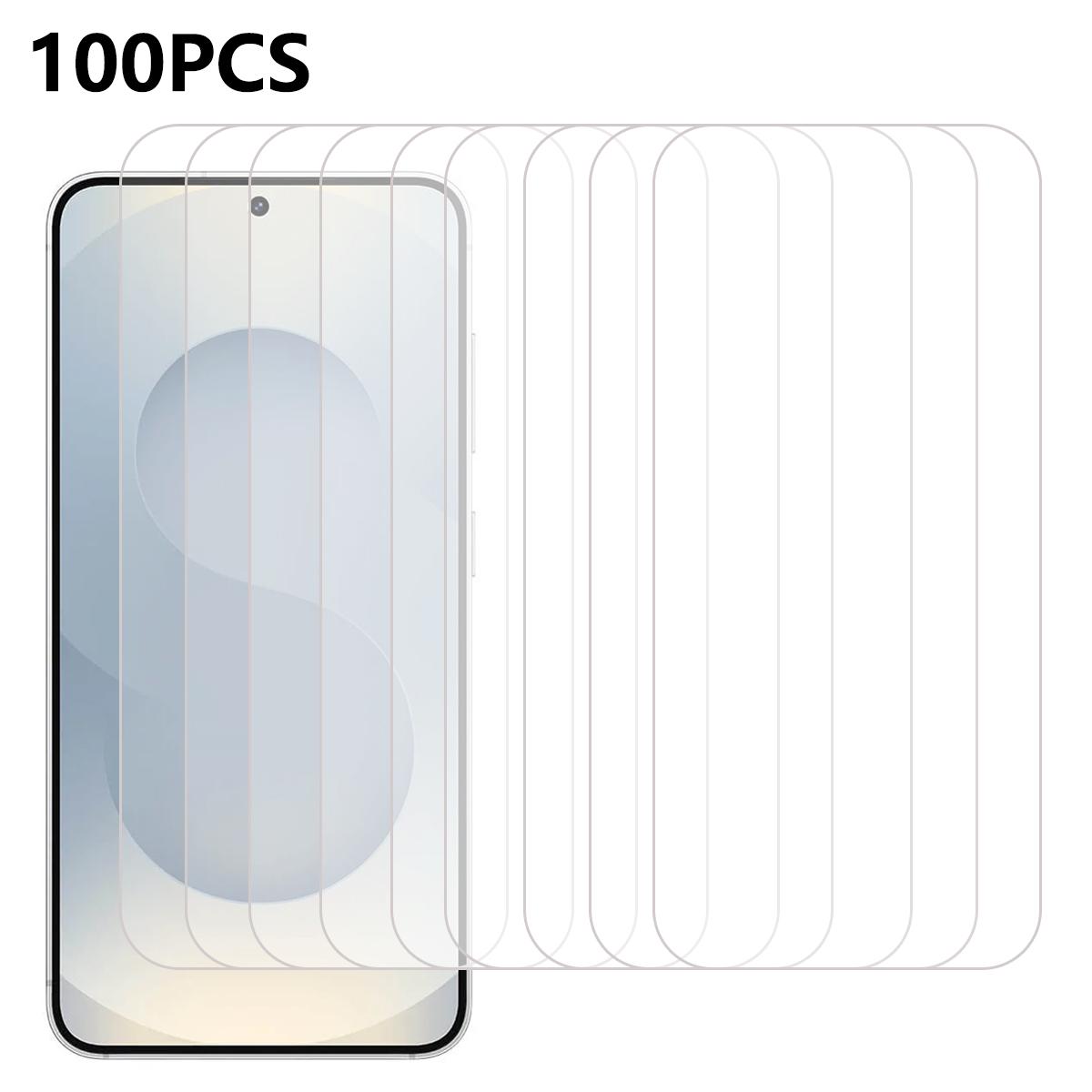 

100Pcs For Samsung Galaxy S25 FE Screen Protector Anti-Scratch Tempered Glass Film A