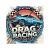 Vintage Metal Sign Drag Racing Fast Food Garage Wall Art