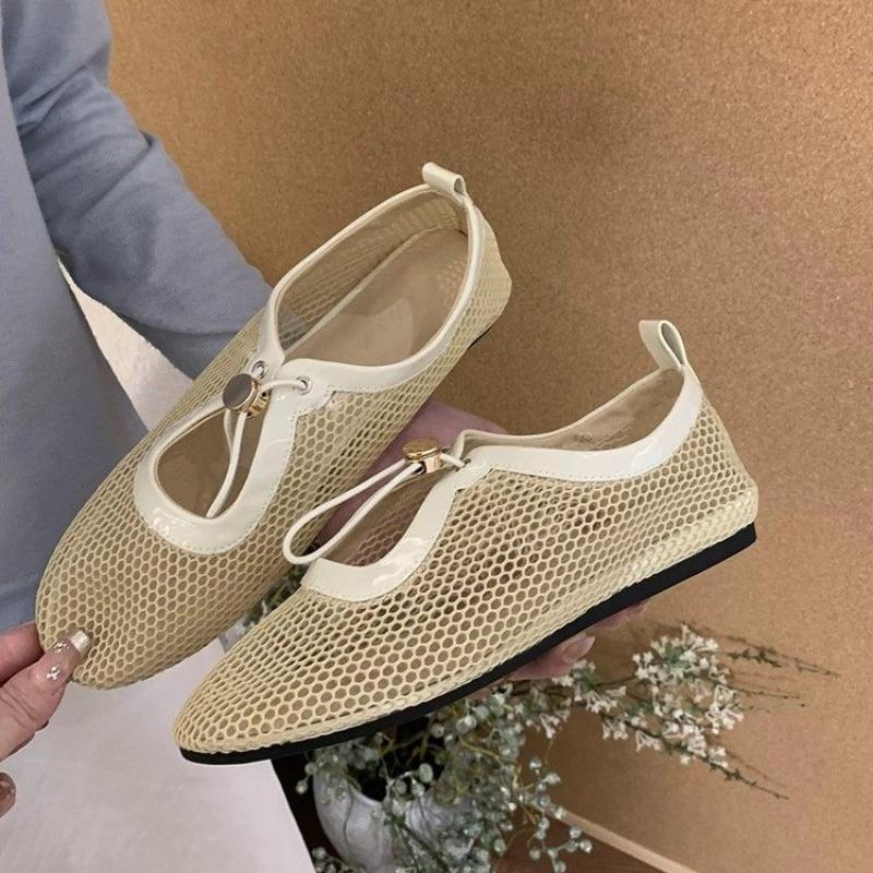 

Versatile Women s Single Shoes Summer Shallow Fashion Retro Spring Spring and Autumn Flat Shoes 35