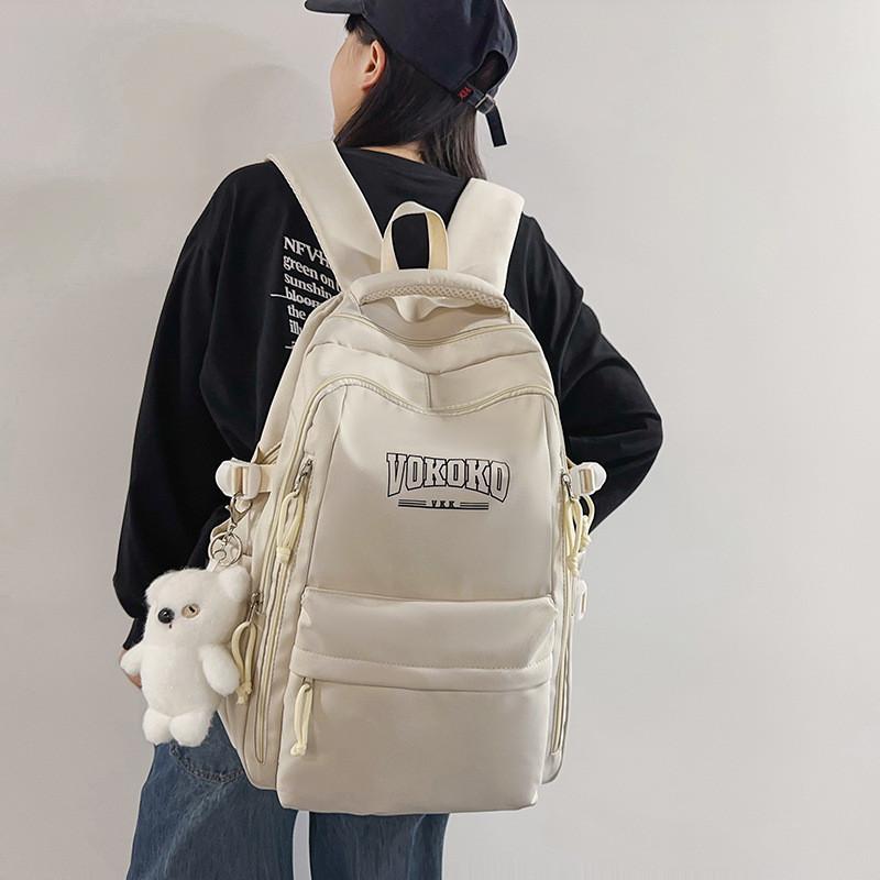 Nylon College Backpack With Breathable Ventilated Design For School And Travel