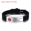 Free Personalized ICE Medical Alert Emergency Reminder Bracelet for Women Men DIABETES EPILEPSY