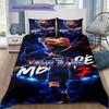 Kylian Mbappe Custom Name Pattern Bedding Quilt Set Quilt Cover Pillowcase Home Birthday Gift(1 * duvet cover + 2 * pillowcase, without core)