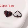 20pcs Heart Button Fabric Bag Buttons 20pcs Set Heart Shape Buttons  Sewing Crafts