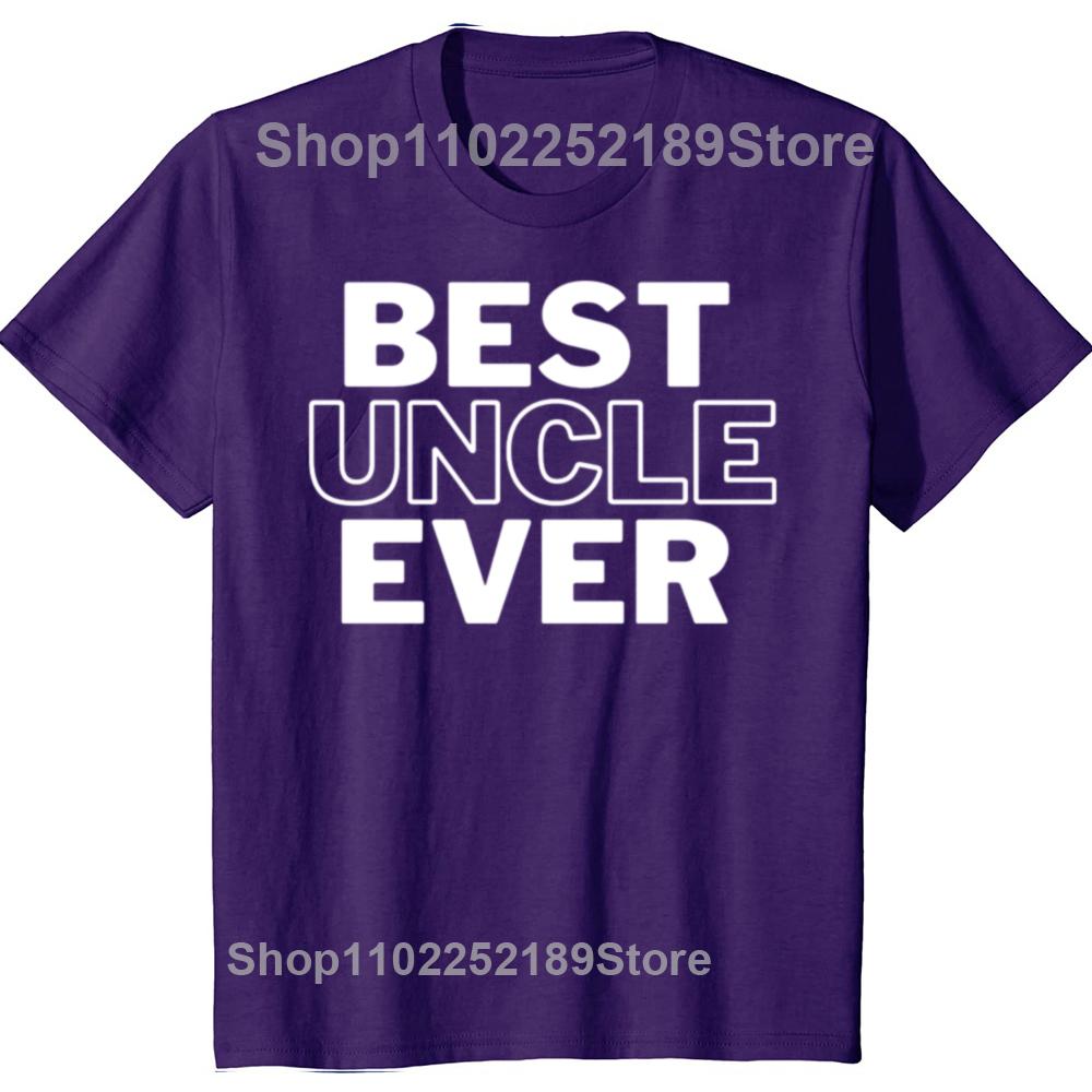 

Best Uncle Ever T-shirt Men Niece Nephew Tio Novelty Gift 2025 New Fashion Short Sleeve Loose Style Fashionable T Shirt XL