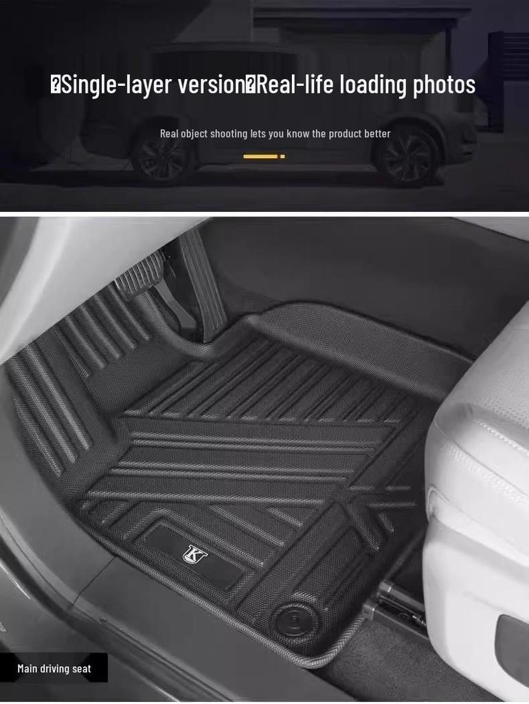 Waterproof TPE Wear-Resistant Floor Mats for 25-Year-Old Chery J6/J7/OMODA RHD Vehicles