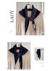 High-End Women's Triangle Scarf: 100% Australian Wool, Knitted Korean Style, Perfect for Autumn & Winter