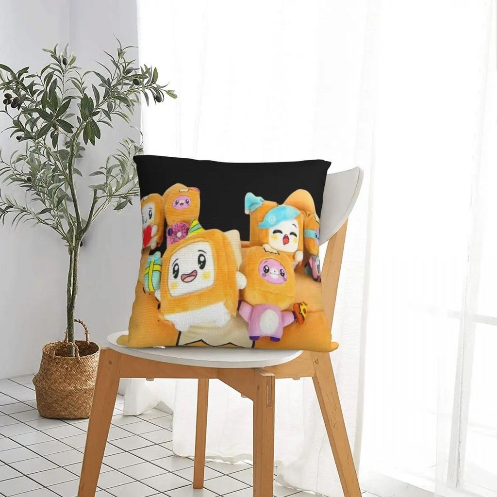 Happy Lanky Pillow Covers Room Kawaii Cartoon Cushion Cover Cool Decorative Pillow Cover