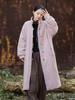 Women's Retro Chinese Style Cotton Linen Jacket with Plate Buckle - Sand Washed, Loose Fit, Padded Warmth